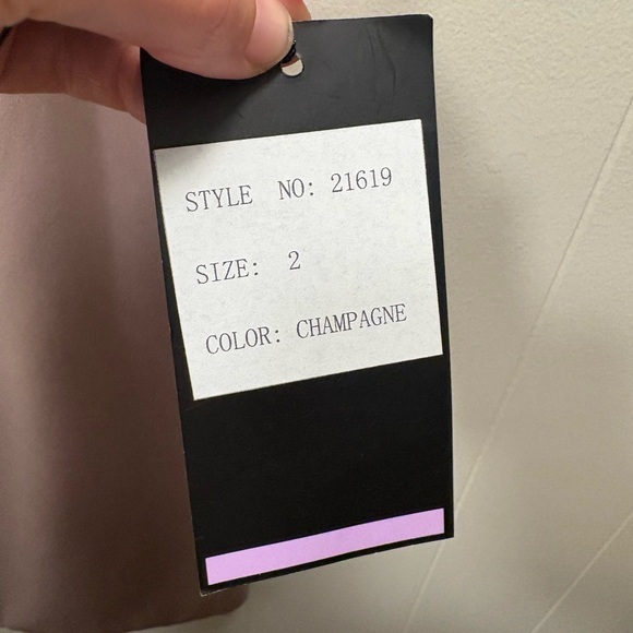 NWT La Femme Women’s Size 2 Formal Dress Wedding Party Rose Pink mother of bride - Picture 7 of 11